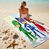 1pc PJ Marks2 Beach Towel, Comfortable and Thick, and Swimming/Bath/Picnic/Camping Towel, Suitable for Seaside Beaches