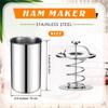 In-Stock 304 Stainless Steel Meat Steamer Pot with Thermometer