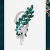 Wheat Ear Brooch, High-end Women's Exquisite and Fashionable Crystal Brooch, Niche Design Sense Brooch