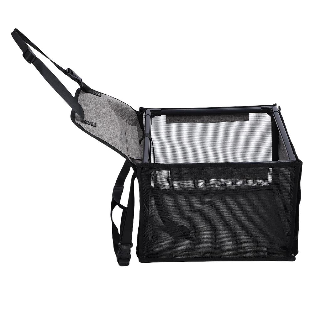 Dog Car Seat Waterproofing Folding Pet Car Seat Carrier Crate with Breathable Mesh for Travel Road Trip