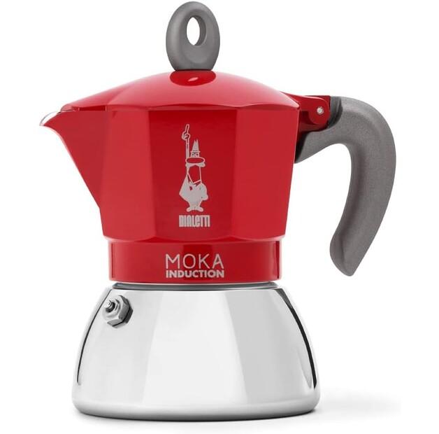 Кофеварка Bialetti Moka, 4 чашки красный (0006944)