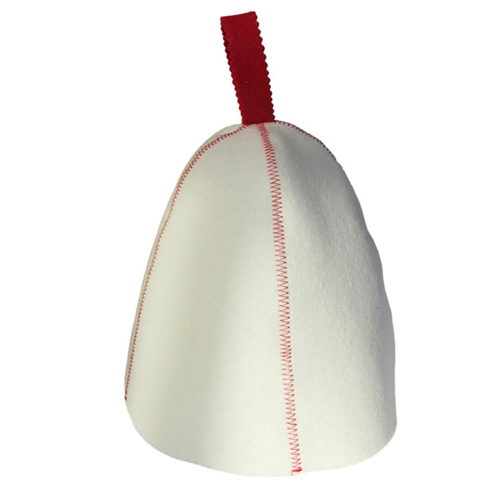 Зимняя шапка для сауны из шерстяного войлока, утолщенная шапка для сауны красный