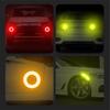 Car Reflective Stickers Multi-functional Hollow Out Round Luminou Warning Decorative Auto Exterior Accessories Reflective Strips