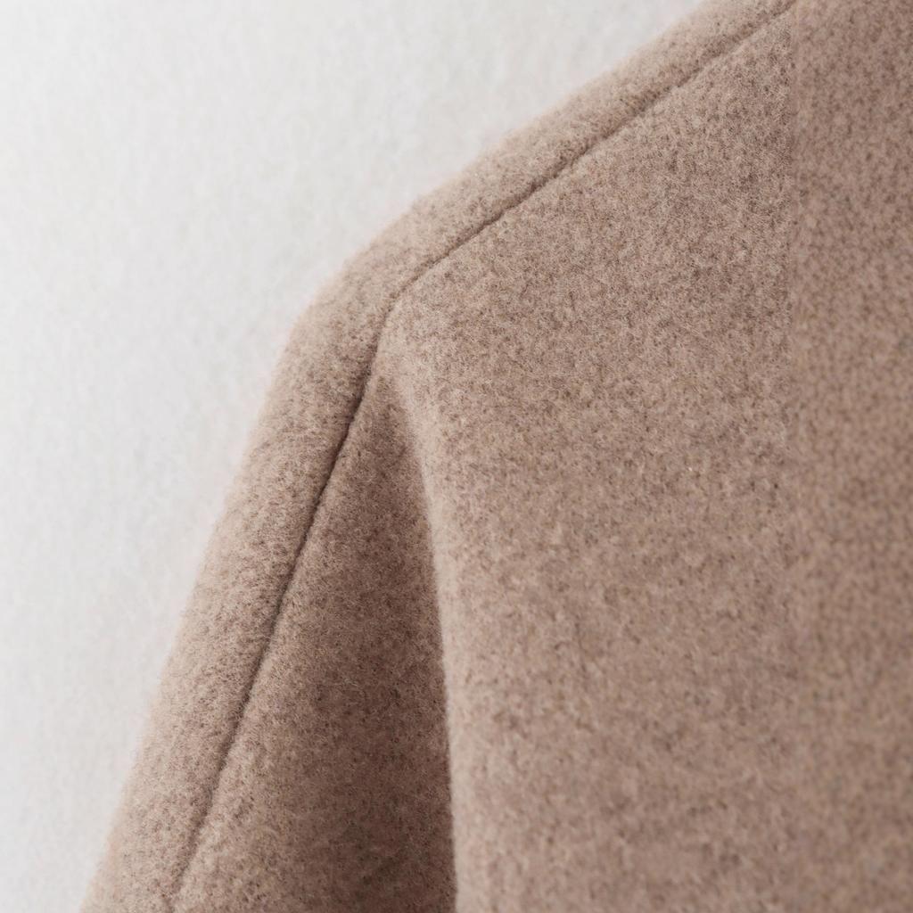 European and American French Style, Women's Clothing, Fashionable and Versatile Casual Lapel Zipper Soft Tweed Zipper Jacket