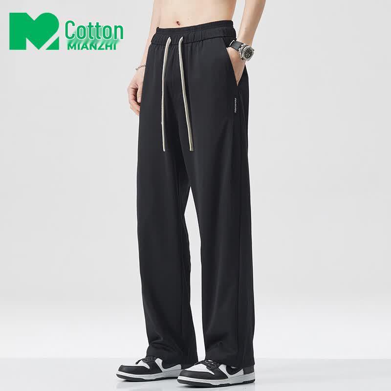 Men s Summer Ice-Feel Loose Straight-Leg Casual Pants M