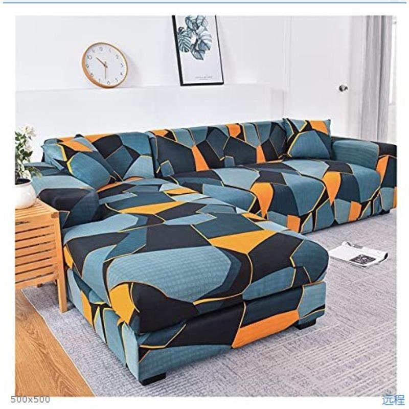 

Чехол для дивана с геометрическим принтом, эластичный, универсальный, нескользящий, пылезащитный, полотенце для дивана, Four Seasons Universal 90～140cm