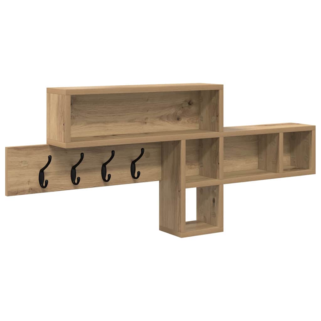 Wall Mounted Nightstand Artisan Oak 100 x 12 x 43.5 cm