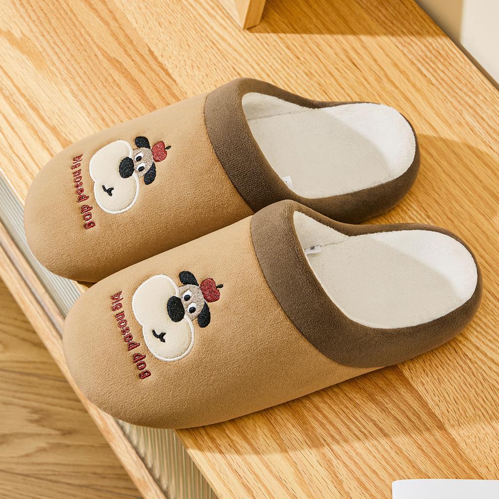 Winter Women Home Slippers Plush Warm Thick Bottom Slides Breathable Soft Non-slip Slippers Indoor Outdoor Men Casual Slippers