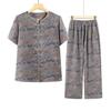Grandma's 2026 Summer Short-Sleeve Shirt Set for Middle-Aged and Elderly Women
