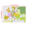 1700~1850 Mappa Vintage d'Europa Poster Storico per Studio Decorazione Murale, Mappa Politica Educativa del XVIII Secolo per Casa Aula Regalo di Geografia