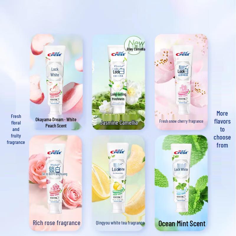 Crest Lock White Whitening Toothpaste Multi-Flavor Pack