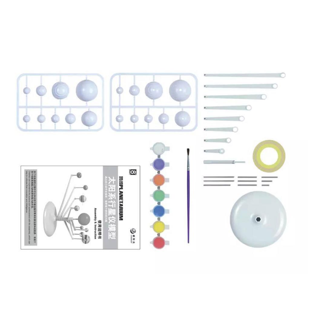Planetarium Układu Słonecznego DIY Nauka Astronomia Model Planety Świecący w Ciemności Zabawka Edukacyjna STEM
