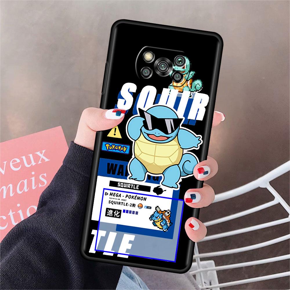 

Милый чехол с изображением Покемона Пикачу для Xiaomi Mi Poco X3 X4 NFC M3 Mi 11 11T 10 T 9 T 12 9 10T Lite, силиконовый чехол для задней панели телефона Xiaomi Poco X4 NFC