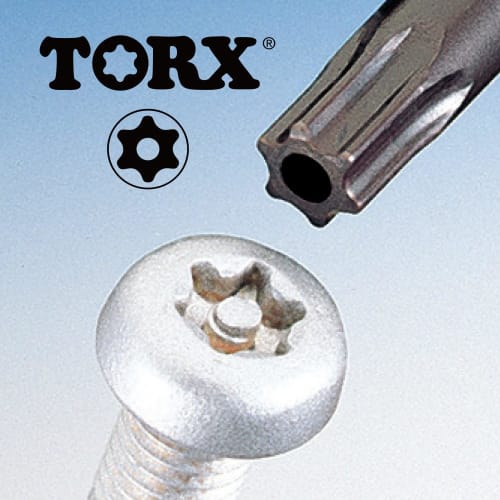 VESSEL Power Grip Torx Screwdriver Tamper-proof TORX T20H x 120mm B-5400TX