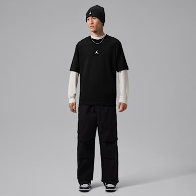 Jordan As M J T Shirts Men's Black Crew Neck Moderate