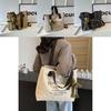 Stylish Large Capacity Canvas Tote Bag For Women Perfect For School And Daily Use