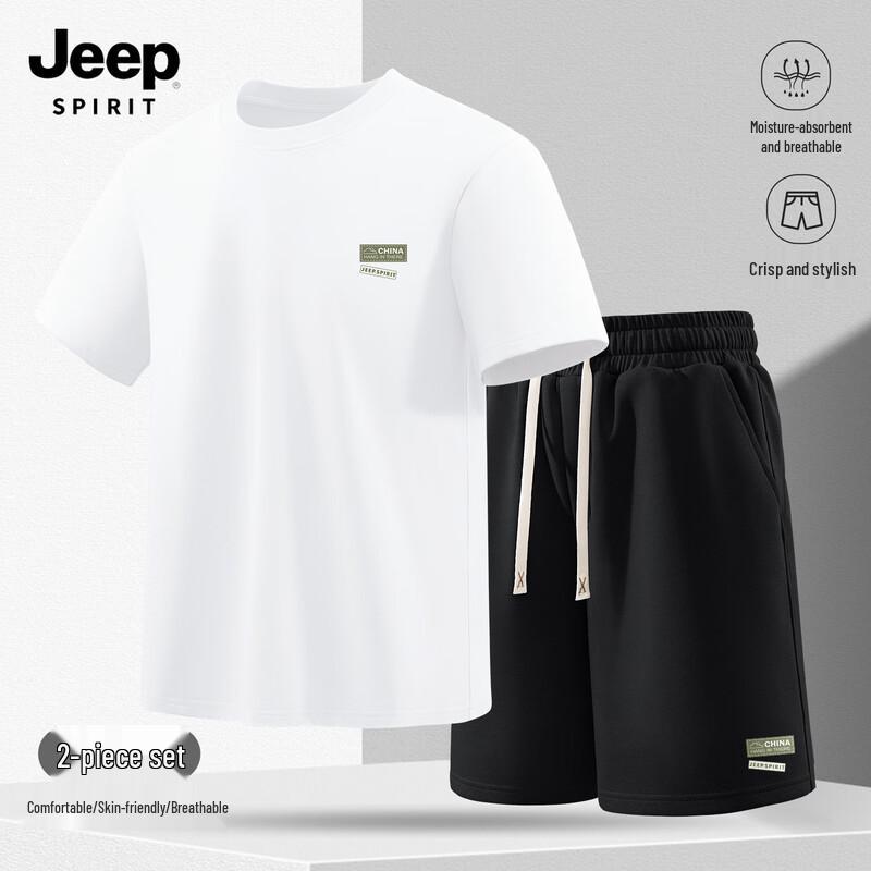 Мужской летний спортивный комплект: футболка и шорты JEEP SPIRIT 3XL