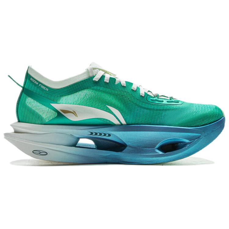 Li Ning Fei Dian 5 Ultra Super Technology Carbon Plate Running Shoes Unisex Running Shoes Green White Blue ARMV005-20