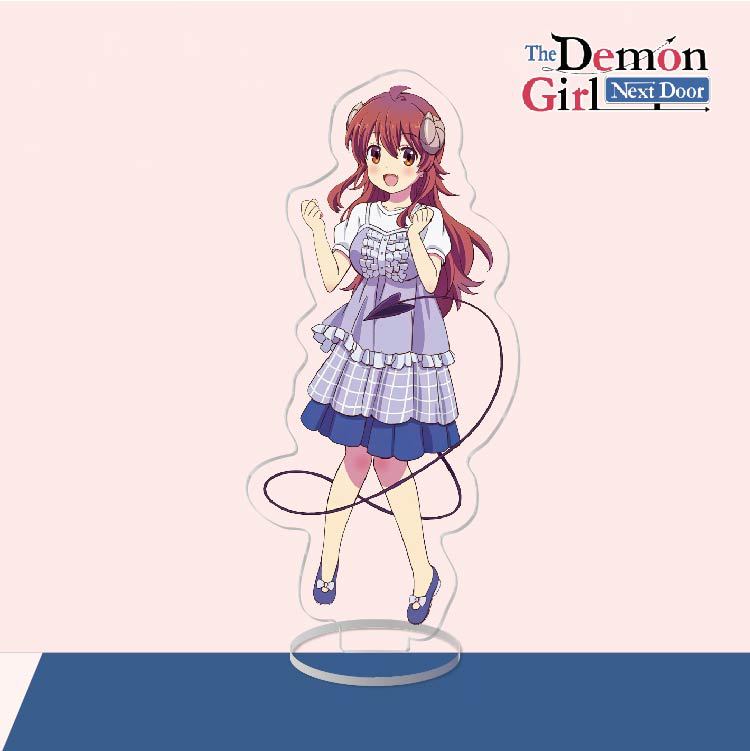 Anime Acrylic Stand Action Figure Toy The Demon Girl Next Door PVC Acrylic Stand Machikado Mazoku Desktop Stand Model Toy Gift