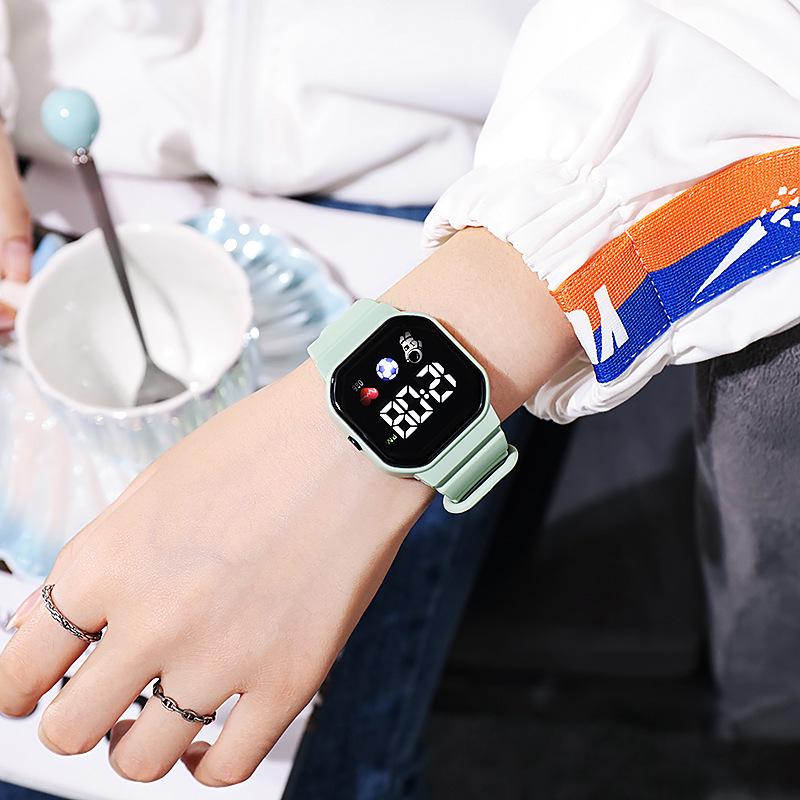 Women's Unicorn Astronaut LED Waterproof Watch - Stylish, Multifunctional Party Timepiece for Students.