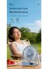 Ultra-Thin Mini Fan: Silent, Long Battery, Strong Wind, Compact for Desktop or Office Use