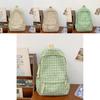 Chic Japanese Plaid Backpack High Quality Lightweight Long-lasting Design