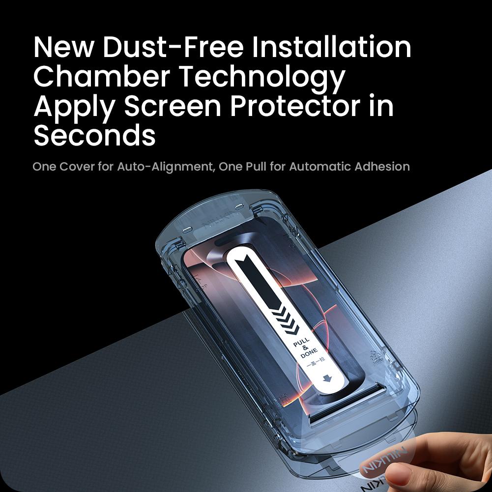 Nillkin For iPhone 18 Pro Max 17 Pro Max 17 Air 16 Pro Max 16 Plus H+Pro AR 9H Scratch Resistant 3D Arc Edge Screen Protector 4