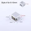 1Pc Glass Clamp 6-12mm Thicken Glass Plated Brackets Zinc Alloy Chrome Finish Shelf Holder Support Panel Brackets Shelves Clips