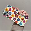 Retro Summer Garden Flowers Oil Painting Wave Back Cover For iPhone 14 13 11 12 16 Pro Max XS X XR 8 7 15 14 Plus Case