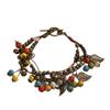 Retro Bohemian Literary Small and Fresh Cherry Bead String Fringed Bracelet, Rare and High-end Fashionable Ethnic Accessory.