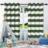 2pcs Simple Solid Color Transverse Striped Blackout Curtains for Bedroom Living Room Darkening Thermal Insulated Window Curtains