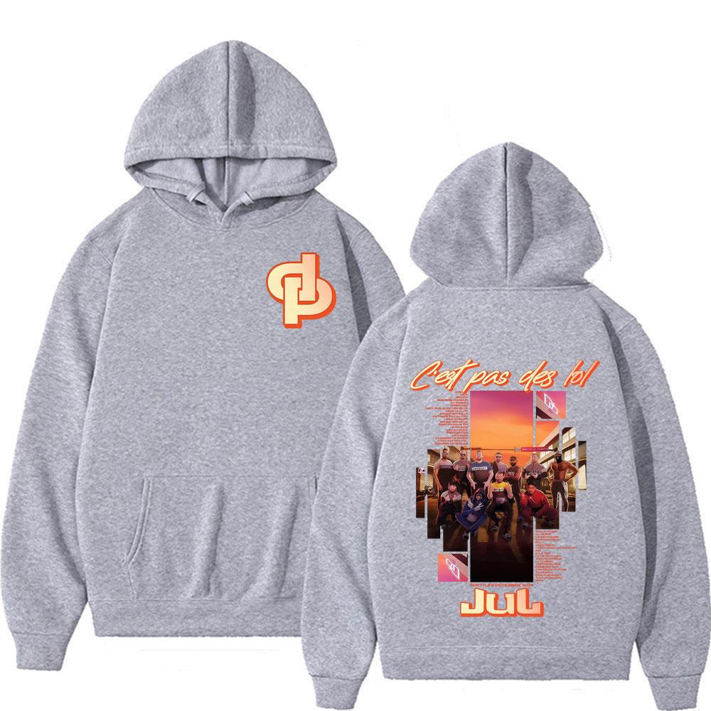 Rapper Jul Music Album World Tour 2025 Cover Sweatshirt Men's Vintage Classic High Quality Hoodies Harajuku Fashion Loose Hoodie