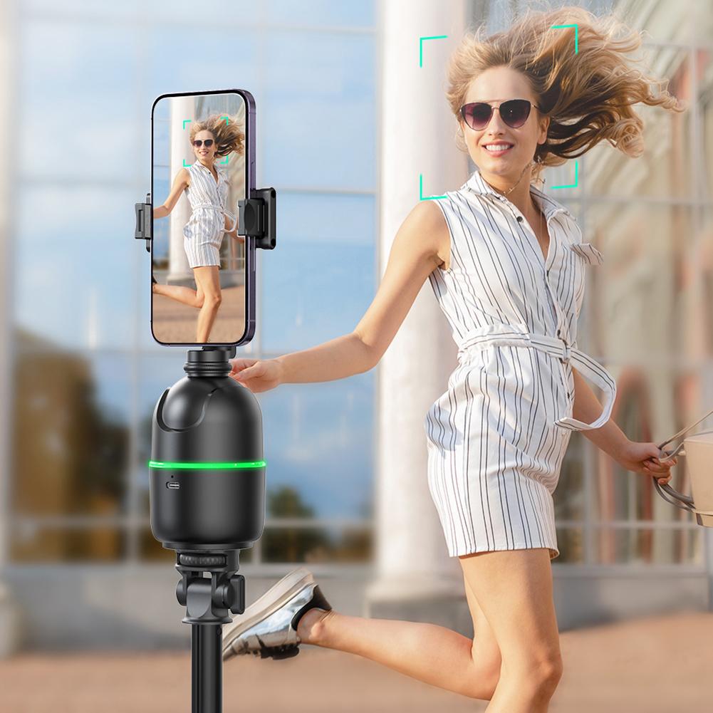 Auto Face Tracking Tripod No App 360 Rotation Auto Tracking Phone Holder Auto Tracking Phone Holder No App Face Tracking Phone