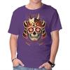 Unisex Crew Neck T-Shirt Samurai Calavera Skull Graphic Short Sleeve Casual Tee