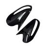 For Hyundai Sonata 2011-2014 ABS Plastic Car Rearview Side Mirror Cover Wing Cap Exterior Door Trim Adhesive Sticker Gloss Black