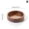 Nordic Style Stackable Plate Walnut Wood Plate Square/ Round Tray Tableware Household Simple Confectionery Plate Fruit Plate