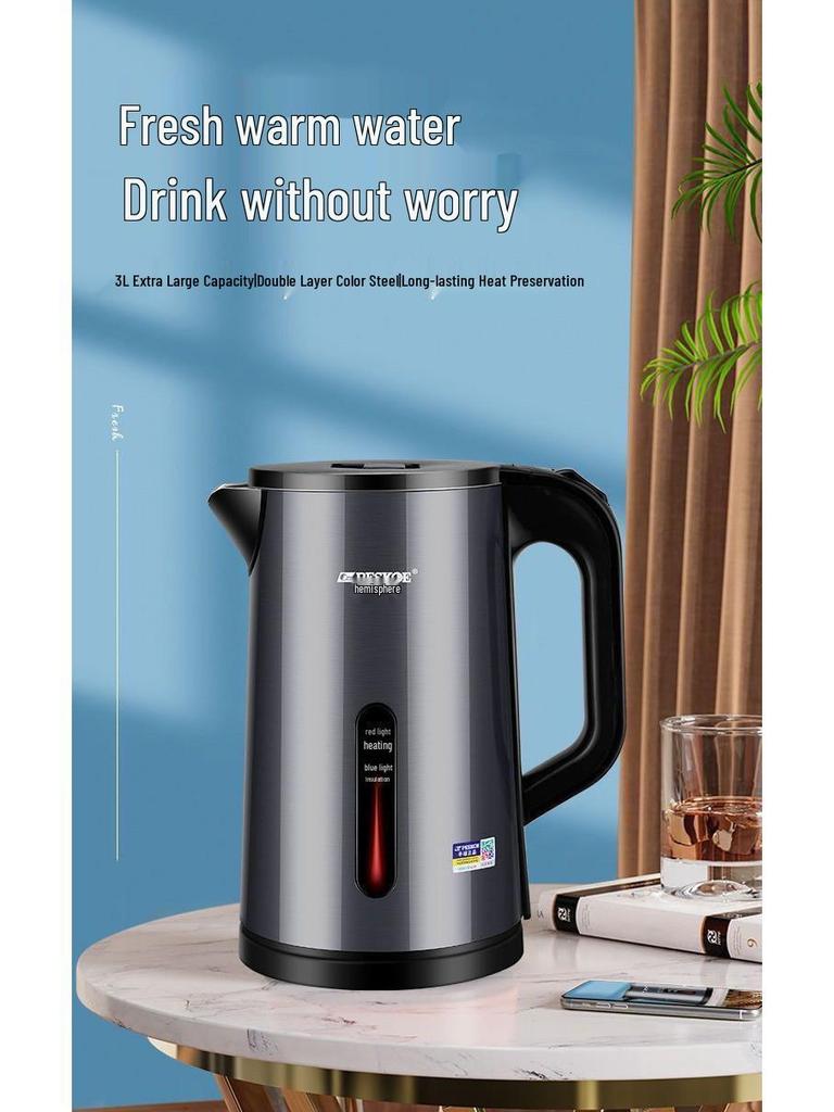 3L Large Capacity Automatic Kettle with Keep Warm Feature and High Power