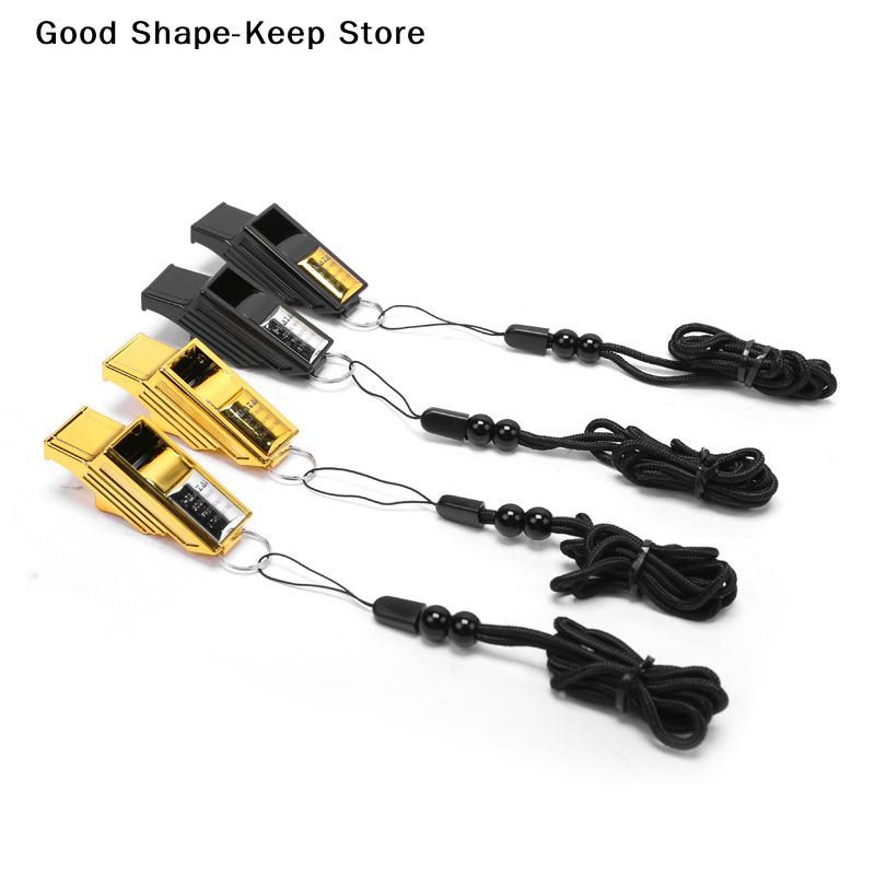 Professional Soccer Referee Whistles Plastic Emergency Basketball Whistle Big Sound Gold Silver Football Whistles Seedless