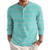 Men's Loose Casual Button Down Collar Long Sleeve Top
