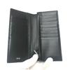 Dior Punching of League Bifold Long Wallet Leather Black/SilverHardware