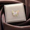 Elegant Pearl Butterfly Brooch Corsage for Clothing and Sweaters
