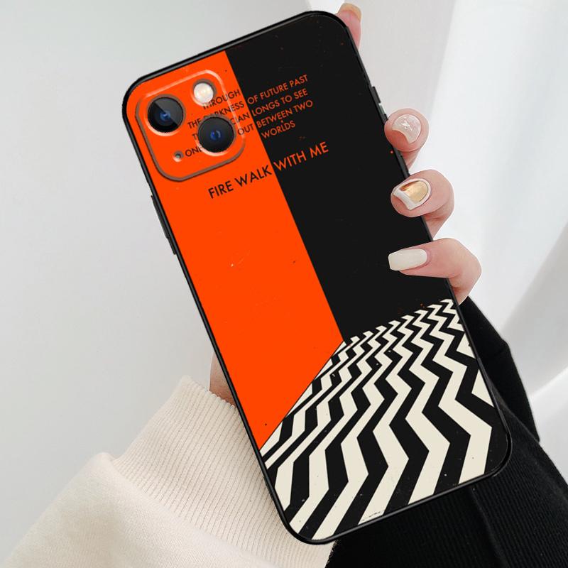 Twin Peaks Fire Walk With Me Phone Case For iPhone 14 Pro Max 16 15 11 12 13 Pro Max mini XR 15 16 Plus 16e Cover Coque