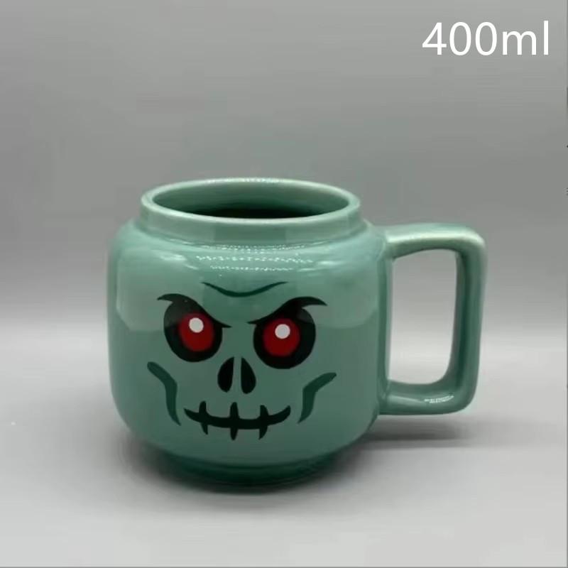 Funny Ceramic Cups Cartoon Coffee Milk Tea Water Cup Cute Funny Children Drinking Camping Party Picnic Mugs Gifts 400ml