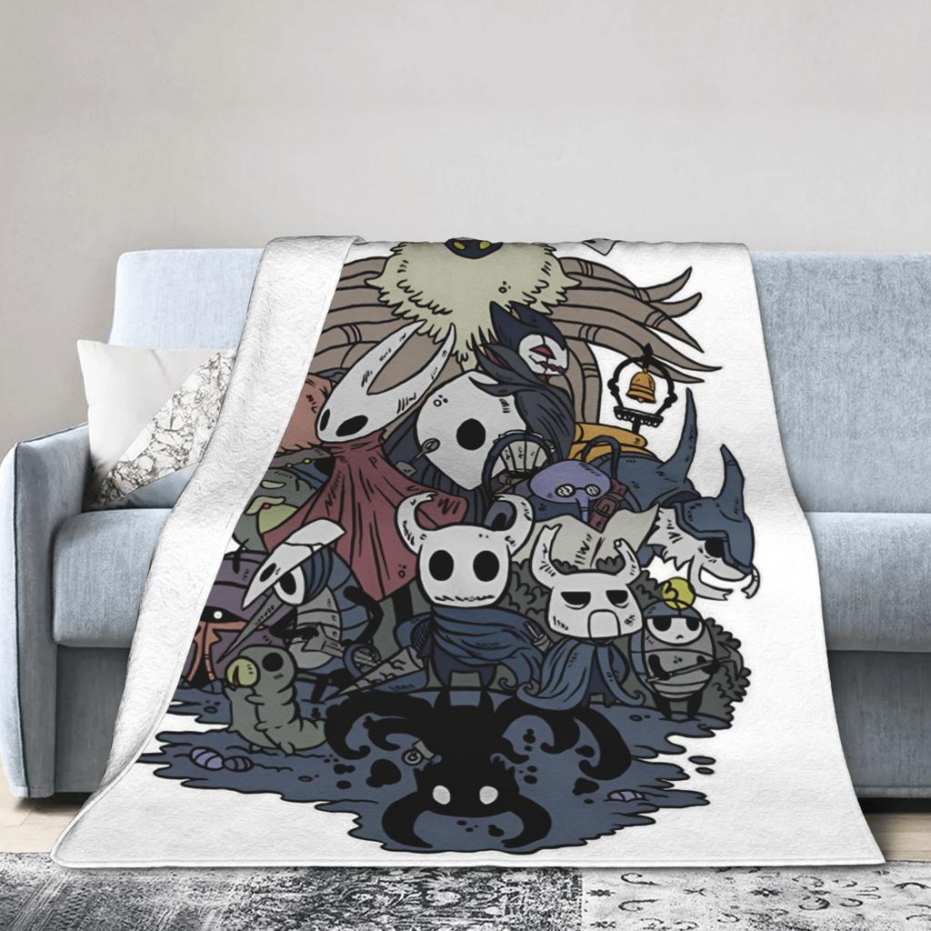 Hollow Knight Silksong Hornet Blanket Fleece Printed   Multifunction Super Soft Throw Blanket for Bed Car Bedspread