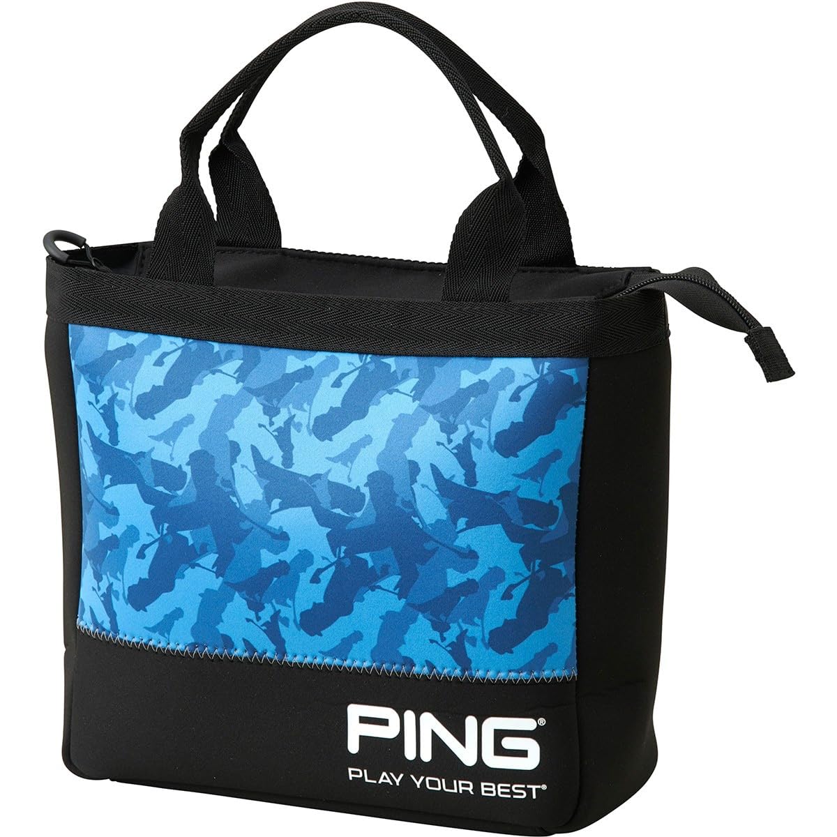 

PING Round Accessories Камуфляжная круглая сумка-тоут синего цвета синий