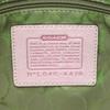 COACH basket straw Handbag leather Pink x Beige Women 4419 Used