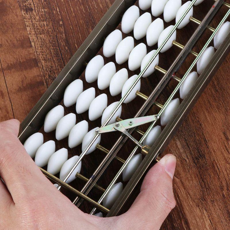 W89C 17 Digits Rods Soroban Standard Abacus Chinese Japanese Calculator Counting Tool