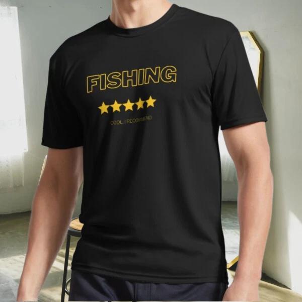 Новая футболка FISHING Логотип Активная футболка Смешная Размеры от S до 5XL XL