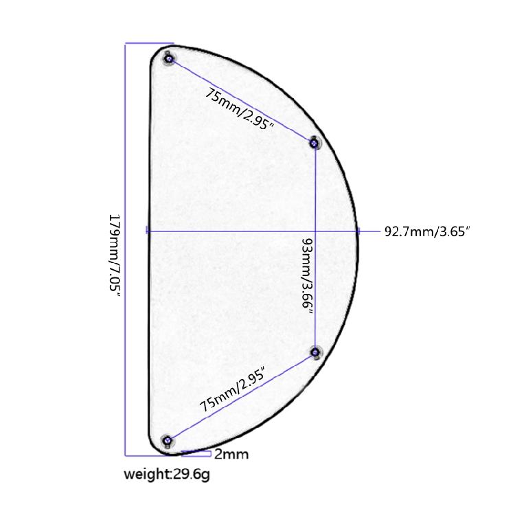 Electric Guitar Pickguard Parts Bass Cavity Covers Back Plate for Bass Playing