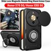 Slide Lens Camera Protection Funda for Honor X9D 5G Case Magnetic Rotate Ring Kickstand Cover for Honor X70 5G Armor Case